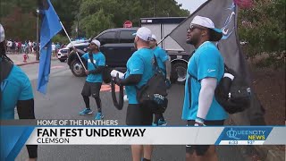 Fans excited to see Panthers play Fan Fest [upl. by Aihseuqal]