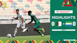 Algeria 🆚 Sierra Leone Highlights  TotalEnergiesAFCON2021  Group E [upl. by Messing]