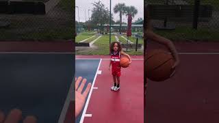 Son plays intense basketball with imaginary friend 😂 shorts [upl. by Doykos]