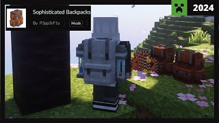 🎒 Como instalar Sophisticated Backpacks MOD para Minecraft  Review 2024 ✅ Forge 1163  1201 [upl. by Iana]