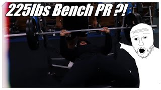 225lbs on the Bench Press   Vlog [upl. by Peppi]