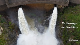 BARRAGE de SENECHAS Cèze Cévennes Gard Pluie Caillou [upl. by Aierbma963]