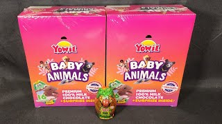 Unboxing 25 Yowie Surprise Chocolate Eggs Baby Animals Series [upl. by Aihsad]