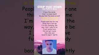 Liam Payne ft Quavo  Strip That Down Lyrics shorts [upl. by Ecaj]