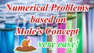 Numerical Problems  Chemistry  Mole Concept  ICSE Class 10 [upl. by Travis]