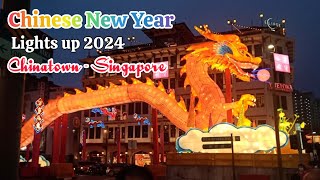 Singapore Chinese New Year 2024  Singapore Chinatown [upl. by Nitsrik]