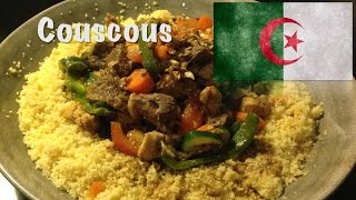 How to cook Couscous with meat and vegetables The Algerian dish [upl. by Bathsheba]