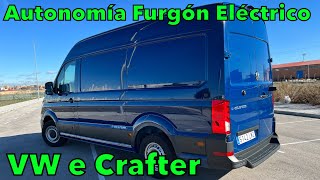 FURGONETA ELÉCTRICA VOLKSWAGEN e CRAFTER Prueba de autonomía real con una sola carga MOTORK [upl. by Dermot]