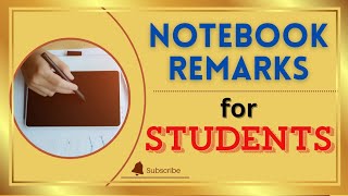 Remarks for students to write on notebook [upl. by Farro]