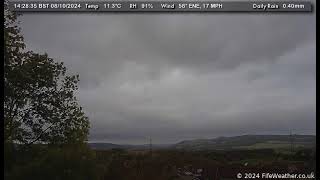 8 October 2024  Lochgelly WeatherCam Timelapse [upl. by Ordnaxela]