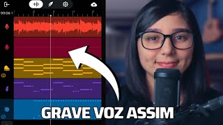 Como gravar VOZ pelo CELULAR com MUITA QUALIDADE [upl. by Meir]