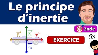 Principe dinertie  exercice dapplication 2nd  Physique chimie  Lycée [upl. by Beitz]