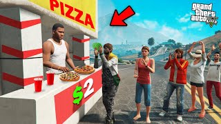 GTA 5  Franklin Opens A Pizza Restaurant In GTA 5 [upl. by Erdnuaed626]