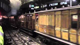 Metropolitan Locomotive No1 departs Edgware Road with 150th anniversary train [upl. by Enimrej327]