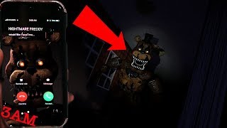 CALLING NIGHTMARE FREDDY FAZBEAR ON FACTIME AT 3AM  NIGHTMARE FREDDY CAME TO MY HOUSE REAL FNAF4 [upl. by Lorusso302]