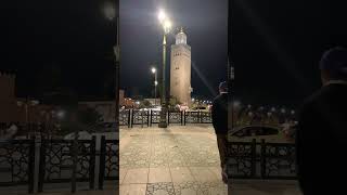 Koutoubia Mosque Marrakech CALL TO PRAYER morocco koutoubiamosque moroccanarchitecture islam [upl. by Elledoj406]