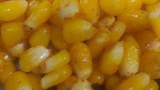 Spicy sweet corn for snacks 😋 yummy sweet corn recipe in 5mins only with few ingredients [upl. by Ynahpets]