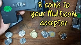 How to set up reprogram and calibrate universal coinslot or multicoin selector with 8 coins  2022 [upl. by Peg561]