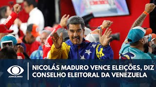 Conselho Nacional Eleitoral declara Nicolás Maduro vencedor das eleições na Venezuela  Band em Alta [upl. by Kacie708]