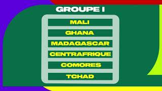 Éliminatoires Coupe du monde 2026  tous les groupes de la zone Afrique [upl. by Atnahsal]