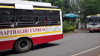 Back to Back BRAND NEW SAPTHAGIRI EXPRESS BS4 Buses APSRTC ASHOK LEYLAND TIRUMALA BUSES [upl. by Ardenia]