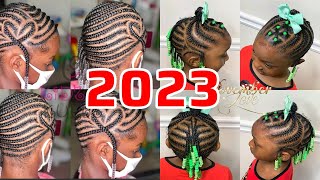 IDÉES DE TRESSES AFRICAINES TENDANCES 2023 POUR PETITE FILLES [upl. by Ecirum793]