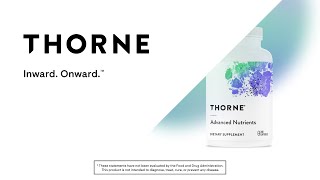 Advanced Nutrients Supplement  Thorne [upl. by Marabelle]