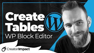 How to Create Tables in WordPress Block Editor Gutenberg [upl. by Pearse585]