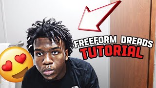 FREEFORM DREADS TUTORIAL  how to get Freeform dreads [upl. by Essyla851]