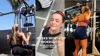 MY WEEKS WORKOUT ROUTINE  Weight lifting and Running  How to balance both [upl. by Nylrem872]