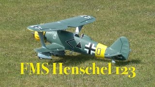 FMS Henschel 123  Maiden Flight [upl. by Luapnoj568]