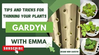 Beginner tutorial for GARDYN Hydroponics System thinning your plants 30 GARYDN tips and tricks [upl. by Sibilla667]