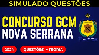 SIMULADO QUESTÕES GCM Nova Serrana MG Aula 03 Estatuto da Guarda Municipal Lei 2121 de outubro 2011 [upl. by Moscow]