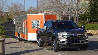 2018 Ford F150 diesel part two first drive towing and engineer interviews [upl. by Nnyre961]