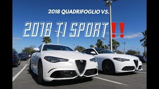 2018 Giulia Quadrifoglio vs 2018 Giulia Ti Sport [upl. by Minnie]