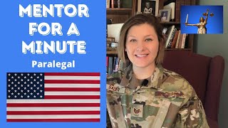 🇺🇸 Mentor For A Minute Paralegal [upl. by Northington]