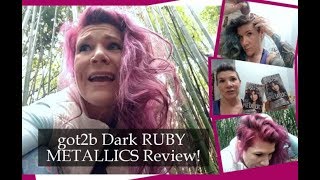 Schwarzkopf got2b Dark Ruby Metallics Red Hair Dye Review [upl. by Inoy3]