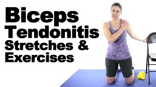 Biceps Tendonitis Stretches amp Exercises  Ask Doctor Jo [upl. by Aihsirt]