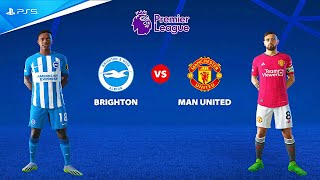 FC 24  BRIGHTON VS MANCHESTER UNITED  PREMIER LEAGUE MATCH 2425 4K60 [upl. by Carolle340]