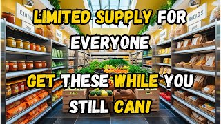 Survival Essentials Prepper Pantry Haul for Food Shortages [upl. by Emelen]