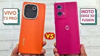 VIVO T3 Pro vs Moto Edge 50 Fusion  Segments FASTEST Curved Display Phone [upl. by Airamas]