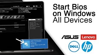 How To Start Bios On Windows 1011 On ALL Devices [upl. by Cirre]