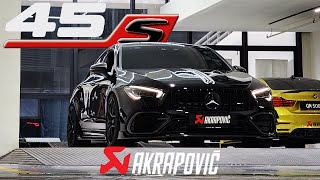 AKRAPOVIC MERCEDES AMG CLA45S C118  STAGE 2 M139 [upl. by Acissj]