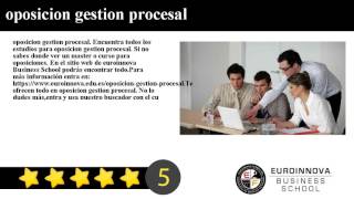 oposicion gestion procesal [upl. by Ocirema]