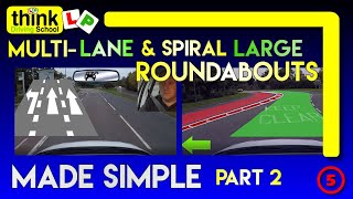 ROUNDABOUTS How to deal with Spiral amp Multilane Roundabouts Part 2  Filmed in Farnborough Hants [upl. by Nievelt]