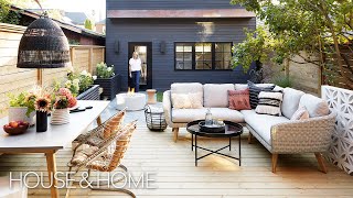 Modern Backyard Makeover by HGTVs Sarah Keenleyside [upl. by Nairot547]