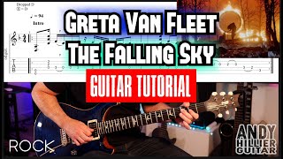 How to play Greta Van Fleet  The Falling Sky Guitar Tutorial [upl. by Dranoel90]