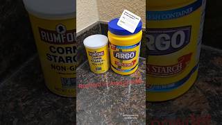 Very squeaky Argo cornstarch powder vs Rumford no chunks asmrcommunity squeaky cornstarch [upl. by Nylsej]