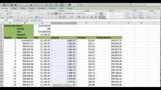 How to build an Amortization table in EXCEL Fast and easy Less than 5 minutes [upl. by Lifton]