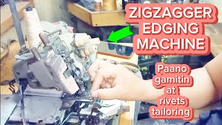 AMAZING SEWING STYLE  Paano Gamitin Ang Master Pegasus Zigzagger Edging Machine👖 sewingmachines [upl. by Amalita]